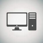 Drawing of Desktop PC To Display Desktop Traffic Stats