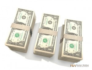 stacks of dollars