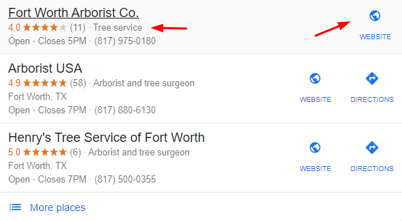 Free GMB Leads for My Tree Service