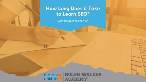 Blog Cover For How Long Does It Take To Learn SEO? Showing Student Writing Notes
