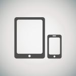 Drawing of Tablet and Phone to Indicate Mobile Traffic Stats