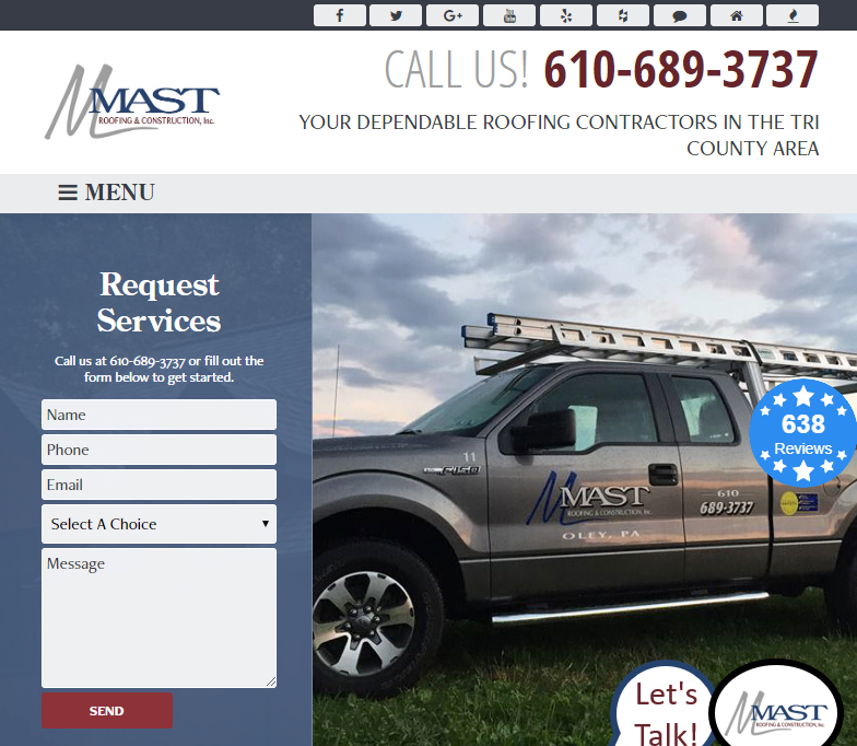 Clean Web Design to Boost Roofing Company SEO
