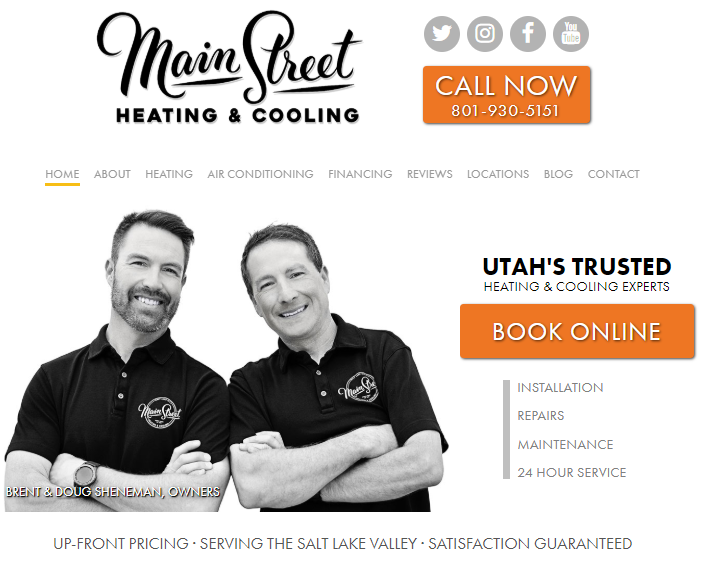 Web Design Utilizing Open Space